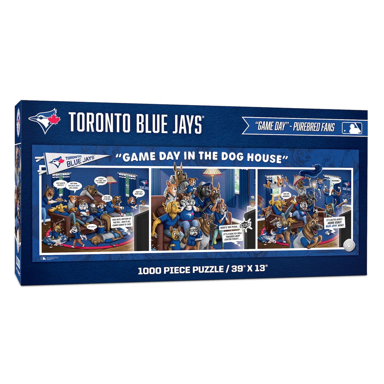 MLB Game Day in the Dog House 1,000 Piece Puzzle